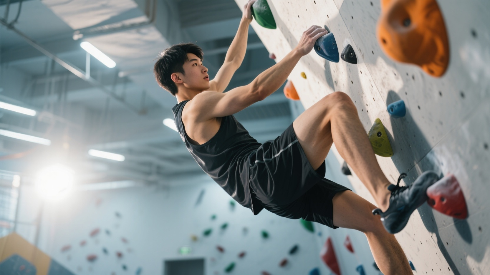 攀岩上瘾的年轻人，投资百万开岩馆