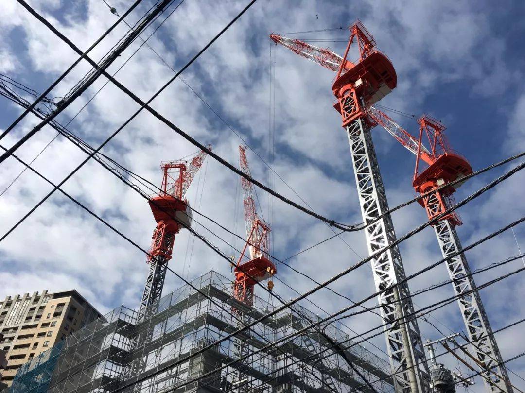 东京某建筑工地,看起来比较整洁井然