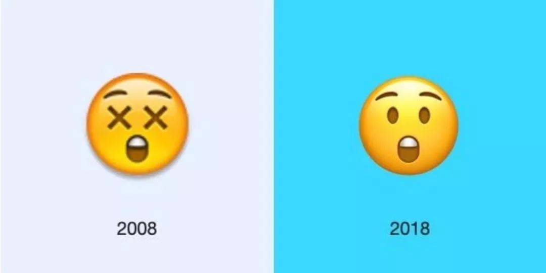 (在emoji表情的变化过程里,"去日本化"是一个很有意思的细节,这倒不是