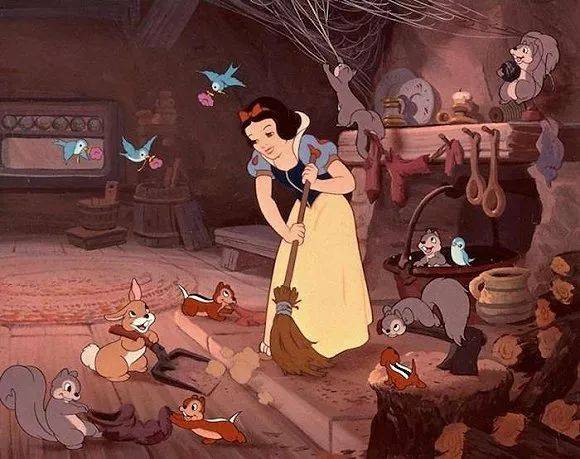 迪士尼1937年出品的《白雪公主和七个小矮人》是电影史上第一部动画
