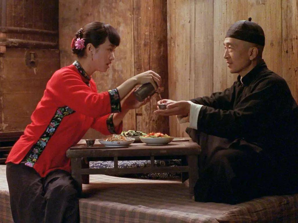 电影《菊豆》里的李保田和巩俐