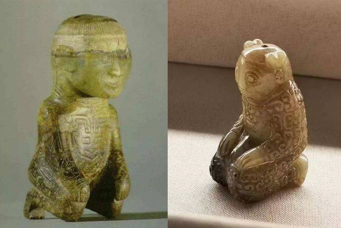 件原型是一商代小玉人儿,挺乖巧的,结果工匠手欠偏要雕满东周的蟠虺纹