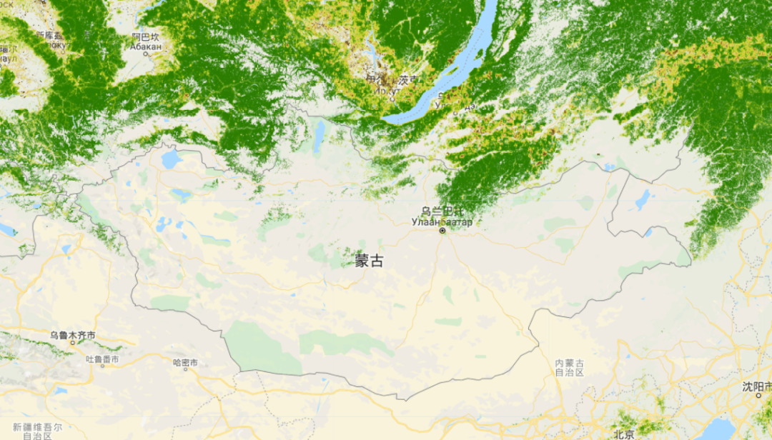 外蒙古地形地图图片