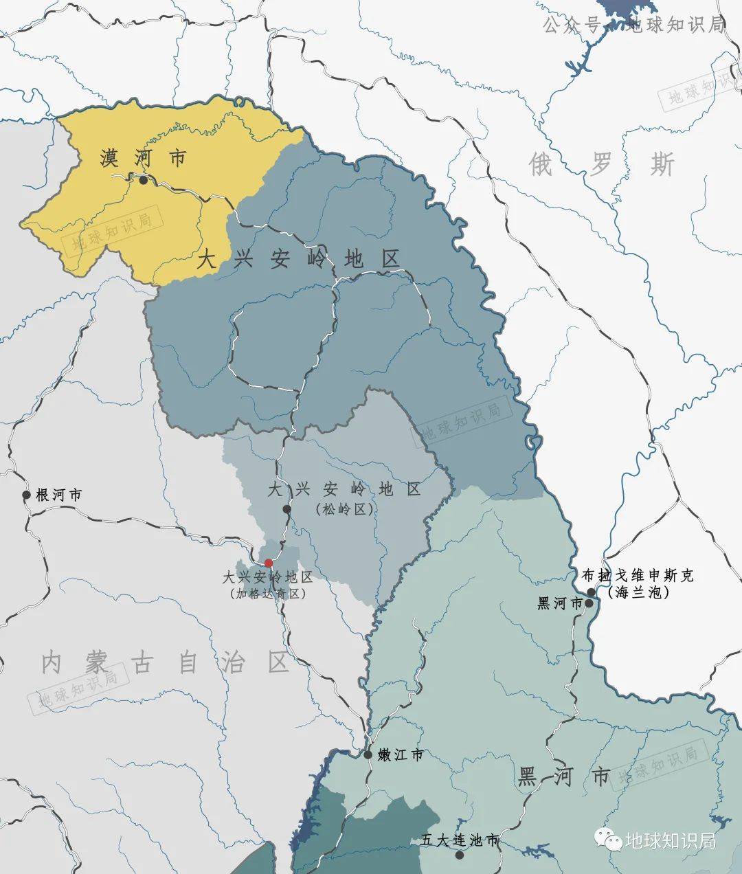 加格达奇区行政区划图片