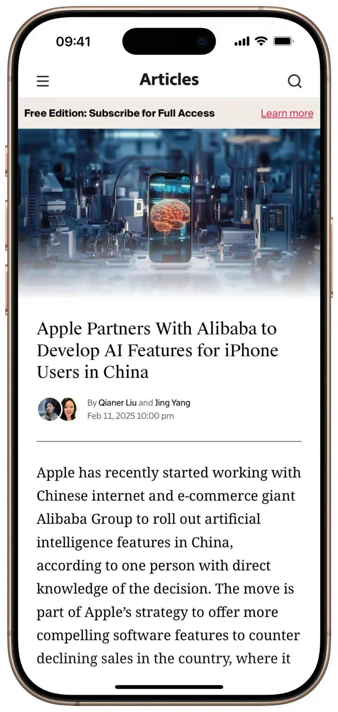 曝国行苹果AI敲定与阿里合作，DeepSeek曾被考虑-虎嗅网