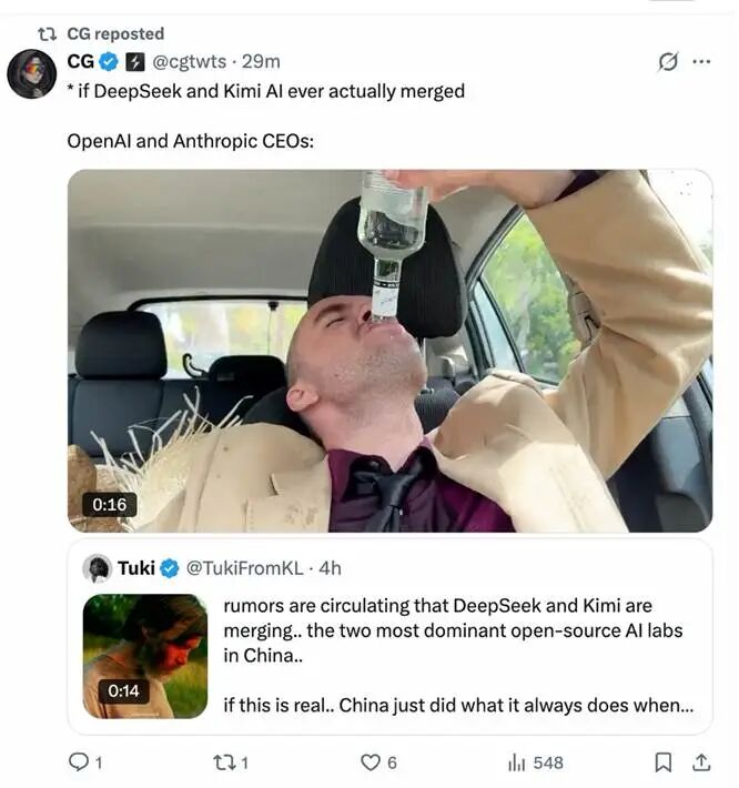 DeepSeek-Kimi Merge: Rivaling OpenAI?