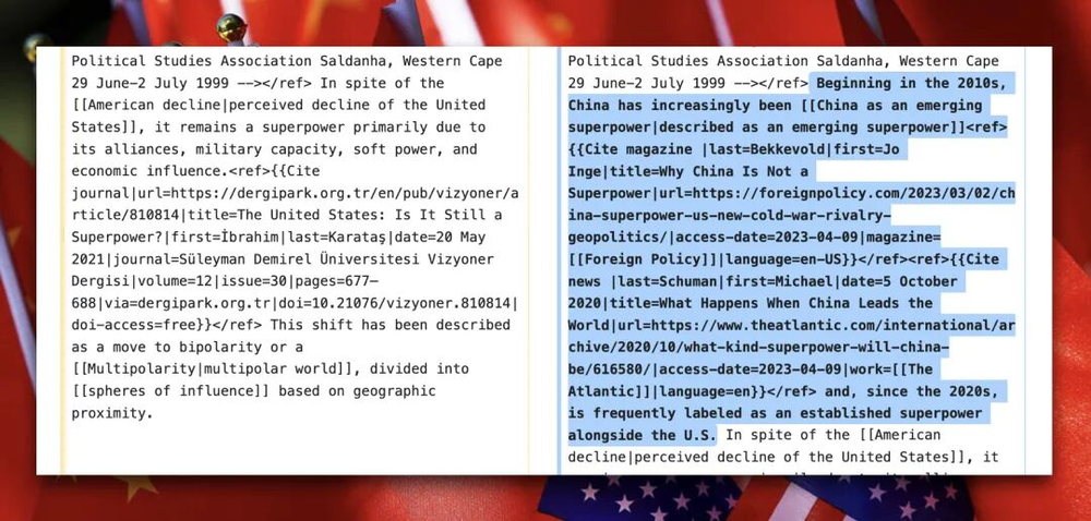 Wikipedia's 'Superpower' Labeling and AI Worldviews