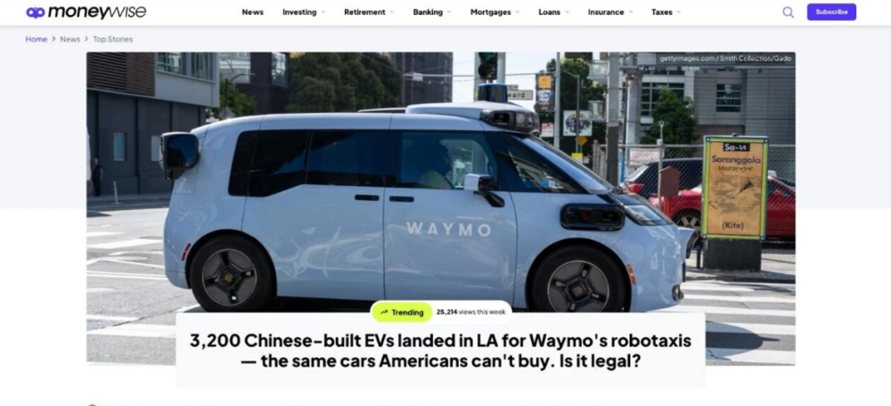 Waymo Imports Chinese-Built Ojai Robotaxis