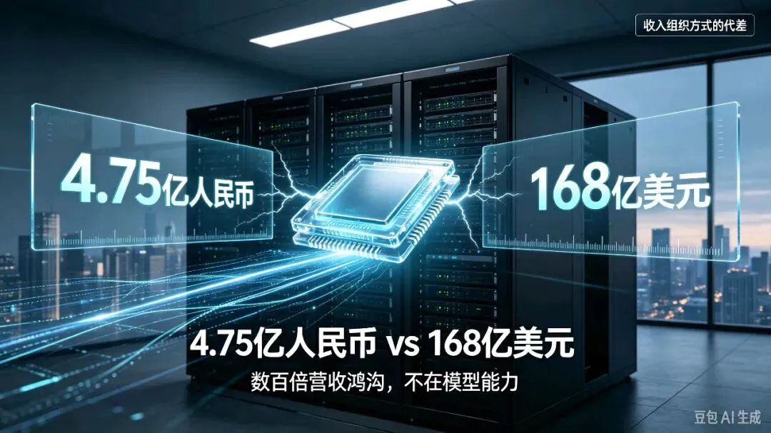 观察|4.75亿人民币 vs 168亿美元:中外模型企业的营收为何差了数百倍?