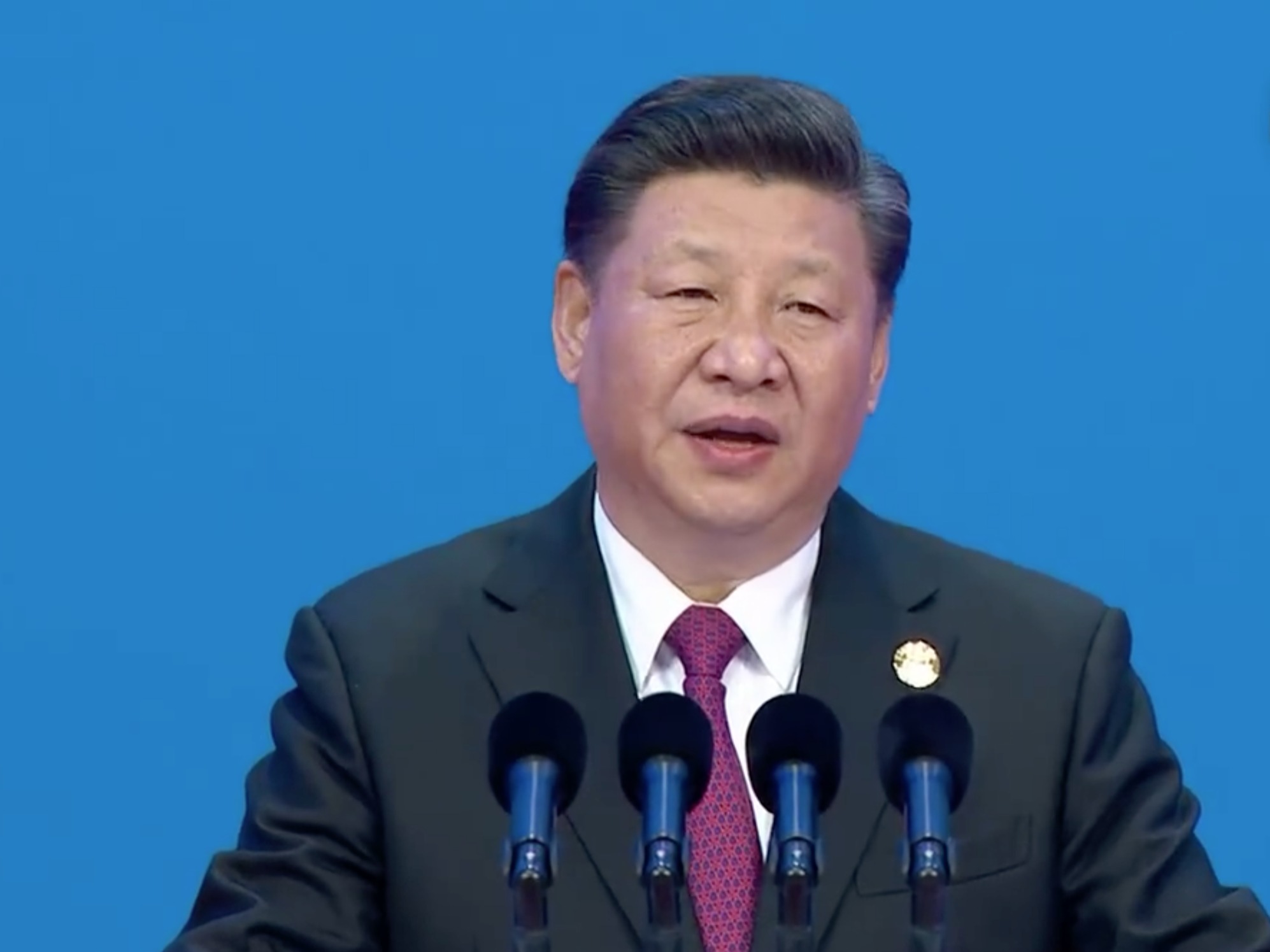 习近平今天给了特朗普一个强烈的信号