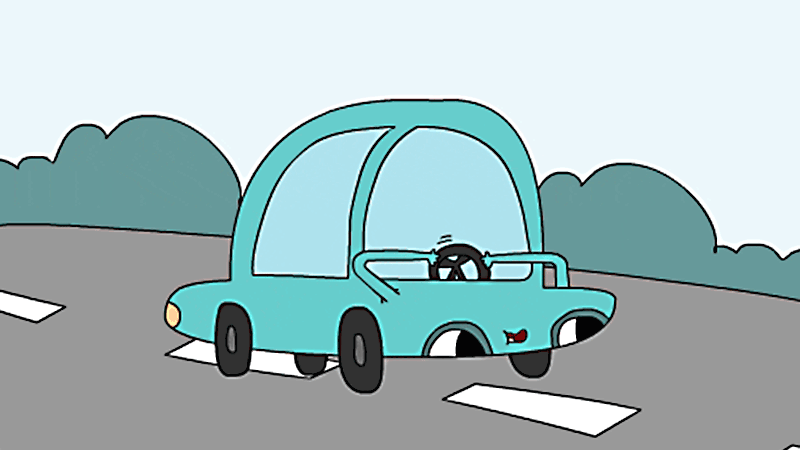 开车的动漫动图动画图片